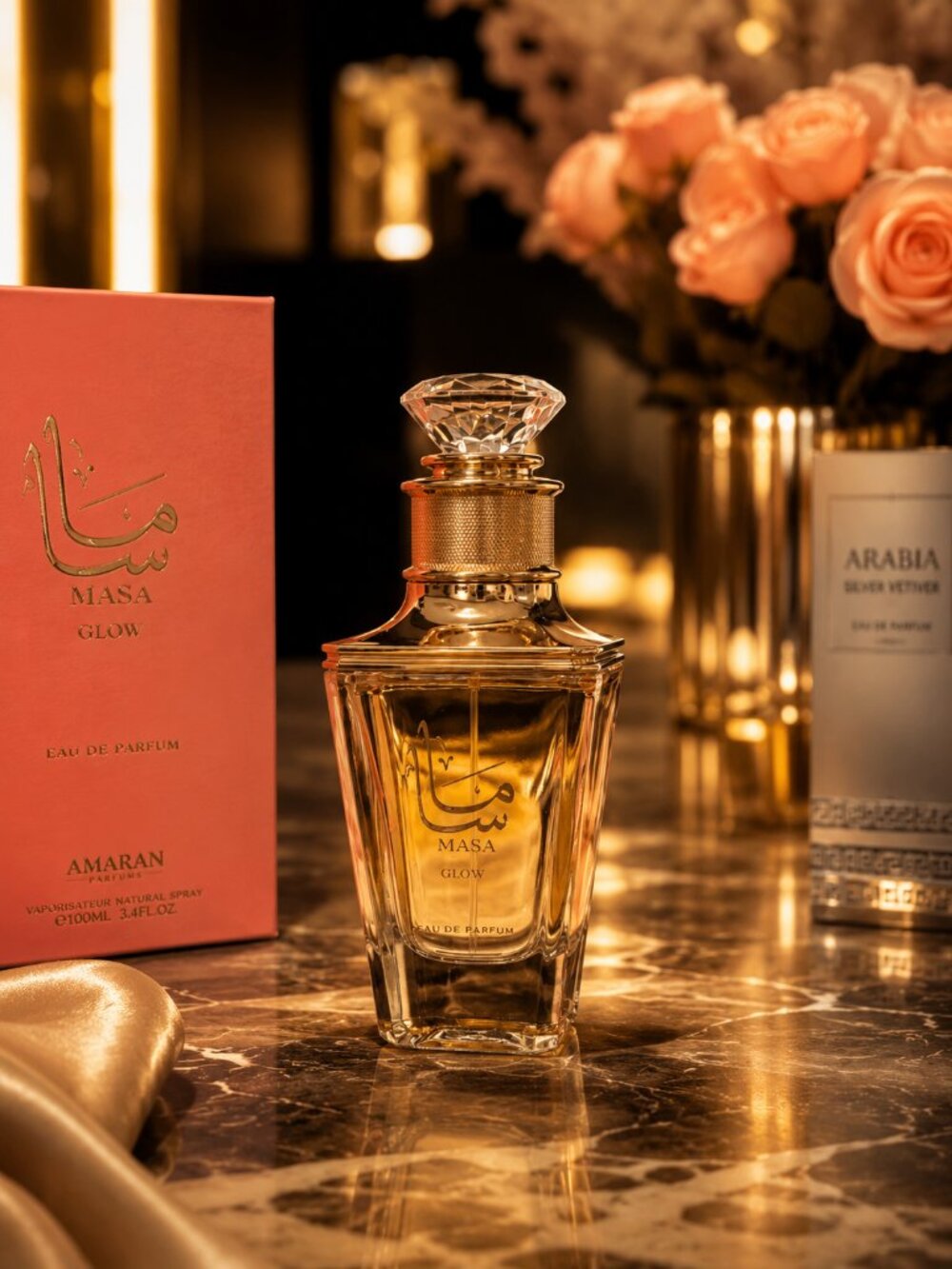 MASA GLOW Eau De parfum For Woman 100ML By AMARAN - Picture 3 of 3